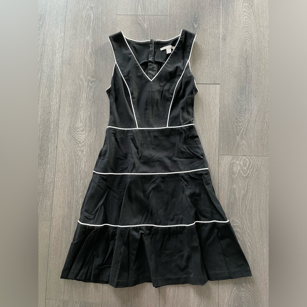 Banana Republic dress black size 0 XS midi 2